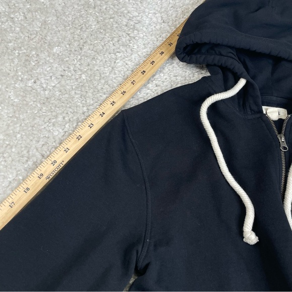 PACT Organic Women’s Black Zip Up Fleece Lined Hoodie Large - Picture 8 of 9